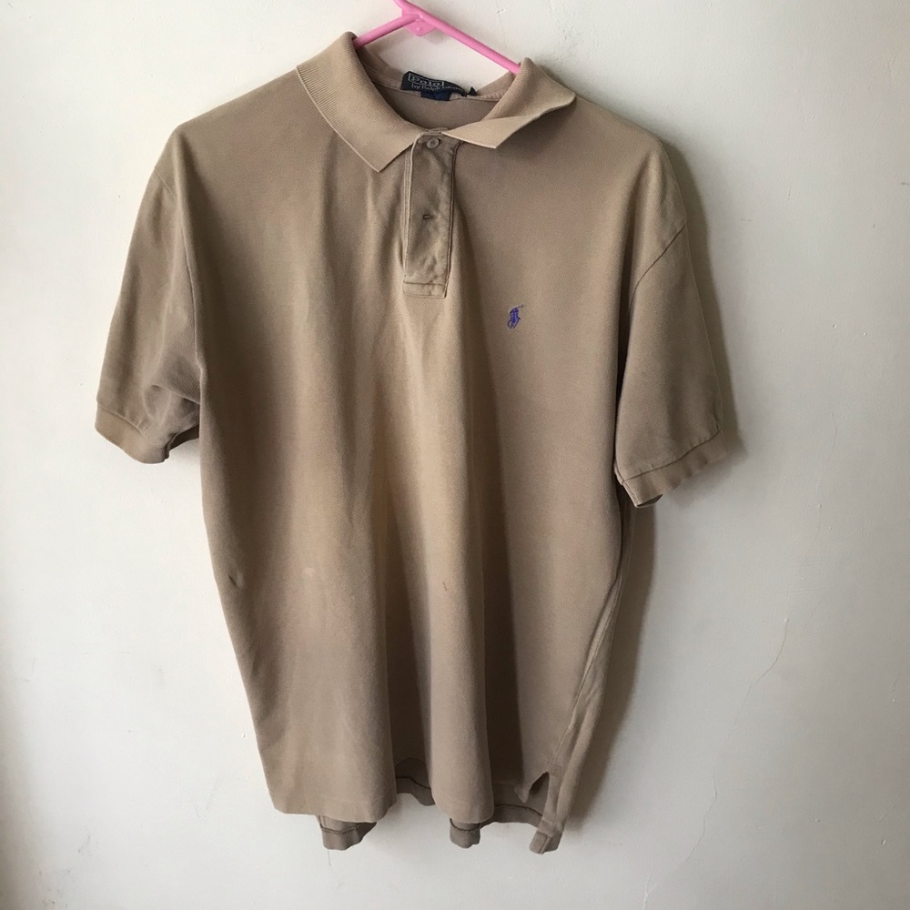 Tan Ralph Lauren Polo. L